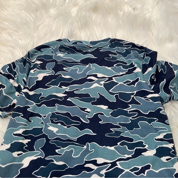 Old Navy Pajama Shirt Blue Camo Wave - Picture 6 of 10